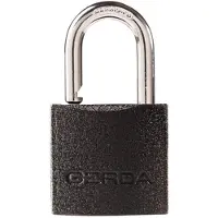 Gerda Iron Line - Gietijzeren Hangslot - 40mm - Set van 2 - 5 Sleutels