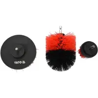 YATO BOHRBÜRSTEN-SET 3-tlg. HEX YT-47553