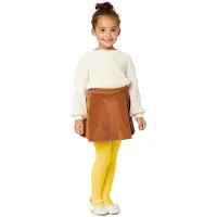 Merry Style WL-010 Kinderen Panty - 60 DEN -Microvezel - Meisjes - Polyamide - Geel - 128-134