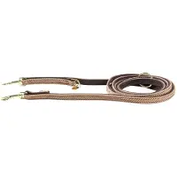Kentucky Dogwear - Gevlochten Nylon presentatielijn hond beige size S 2m