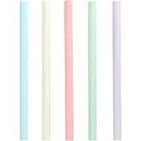 Papstar Bubbelthee rietjes, Stro, Veelkleurig