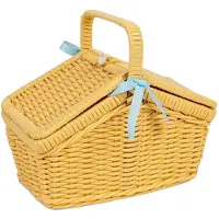 Bigjigs Picknickset in mand, 18-delig.