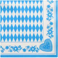 Papstar Servietten "Bayrisch Blau"