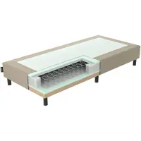 Mörgenn Ideal Boxspring - Losse Box - Luxe Bonellvering - Hotelkwaliteit - Bruin - 60x220 cm - 30cm hoog