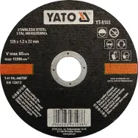 YATO - Doorslijpschijf - Roestvrij Staal - 125x1,2x22 mm