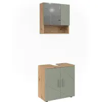 Vicco Badkamermeubelset Irma, Saliegroen, 2-delig
