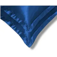 Beauty Silk - Kussenslopen - 60x70 - 2 stuks - Glans Satijn - Navy