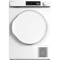 Sharp KDNHA9S6PWECB newline – warmtepomp droger – 9 kg – energie label E – 15 programma’s – LED trommelverlichting – links en rechts draaiend – WIT