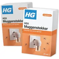 Hg 2x 15852N Muggenstekker Wit/Transparant