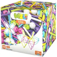 Meli bouwset roze 150 stuks - creatief constructiespeelgoed voor kinderen.