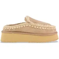 Mou Dames Klomp Eskimo platform beige leren klompen (37), Leer, meer dan 10 cm, Geen, Casual MU.FW681004A