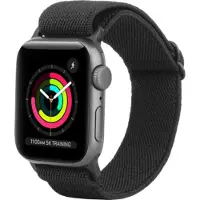 Just in Case Urban Textura Strap Apple Watch 44-49mm Horlogebandje Zwart