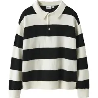 Name it KIDS trui zwart gebreid Jongens Polyester Polokraag Effen - maat 116