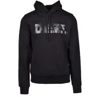 Diesel Monotone Logo Zwarte Kaviaar Hoodie