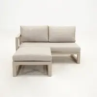 Vita Grosso 2-zits bank R+ hocker beige