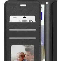 Mayaxess , Hoesje geschikt voor Galaxy S26 - Wallet Case met Koord & Stand, Zwart