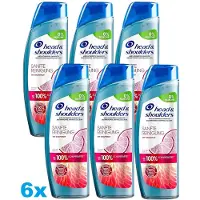Head & shoulders Anti-Roos Shampoo Citrus Fresh – 6 x 250 ml – Met Grapefruit – 0% Siliconen