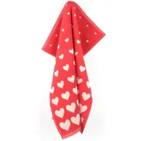 Bunzlau Castle Keukendoek HEARTS RED