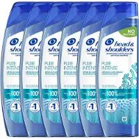 Head & shoulders Pure Intense Hoofdhuid Detox Anti-Roos shampoo - Met Zeemineralen - 6 x 250ml