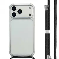 IMoshion Transparante Backcover met koord voor de Apple iPhone 17 Pro Max - Zwart
