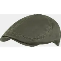 Hatland Mayfield - Verweerd katoenen pet - Olijf groen - Assorti - XL