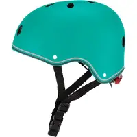 Globber Helm - Helm Primo XS/S Emerald Green - groen - LED verlichting - ABS helm met EPS schuim - verstelbaar - XS-S 48-53cm