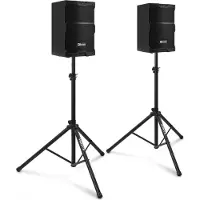 Power Dynamics PDY210A actieve speakerset met statieven - 10 inch - 800W - Zwart