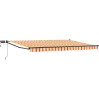 vidaXL Handbediende luifel met LED's Multikleur 4 x 2 m