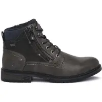 Mustang Herrenschuhe Schnürstiefel Grau Freizeit