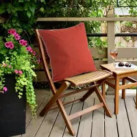Eurofirany Waterdichte Sierkussenhoes 45x45cm Tuin - Roze Polyester