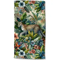 Good Morning Strandlaken Velours Dinda 100x180cm - multi