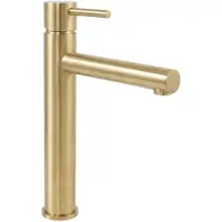 REA Wastafelkraan Tess Gold Brush High