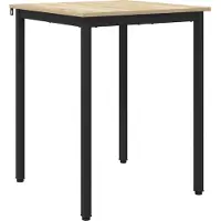 vidaXL Eettafels 60 x 60 x 75 cm Bewerkt hout Sonoma Eiken Vierkant