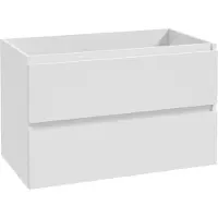 Wiesbaden Onderkast alvara 80x46 cm 2 laden 1 uitsparing mat wit