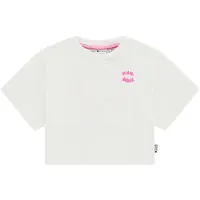 Stains & Stories T-shirt met backprint wit Meisjes Stretchkatoen Ronde hals - maat 104