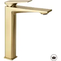 REA Prime - Wastafelkraan - Geborsteld Goud - High Premium - 15X4,2X26Cm