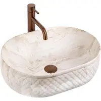 REA - Oktawia Kallisto - Wastafel - Imitatiesteen - 50X35,5X15Cm