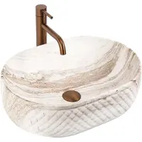 REA - Oktawia Saturn - Wastafel - Imitatiesteen - 50X35,5X15Cm