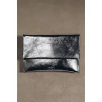 Mikuta The Silver Leather Essentials Pouch Silver Maat: OS | Clutches Outlet | Dames | Grijs