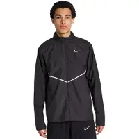 Nike Miler UV Repel Stride Trainingsjack Zwart Zilver