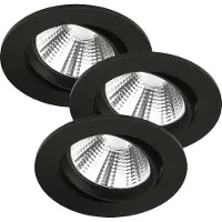 Nordlux Fremont Ø85mm LED Inbouwspot | 4.5W 2700K 345lm 827 | Dimbaar | Zwart