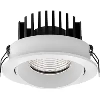Nova Luce Witte inbouwspot Blade Ø 9cm richtbaar