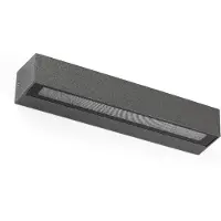 Faro LED-wandlamp buiten Doro, alu / grijs / zink, Aluminium, Modern, LED wandlamp buiten