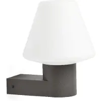 Faro Mistu - wandverlichting - 18 x 19 x 22 cm - IP44 - donkergrijs