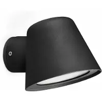 Faro Gina - wandverlichting - 11,5 x 15 x 9 cm - IP44 - mat zwart