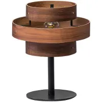 Eth Walnut Tafellamp 1x E27 3 Rings Hout