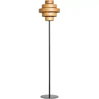 Expo ETH Oaknut Vloerlamp 1x E27 5 Rings Hout