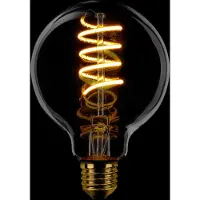 Expo ETH Globe 80mm Filament spiraal LED 7,5w E27 240v 2200k dimbaar helder