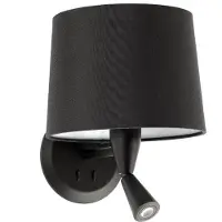 Faro Conga - wandverlichting - 21,5 x 19 x 17,3 cm - mat zwart