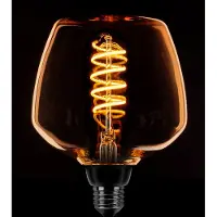 Expo Deco Led Spiraal 23F E27 8W dimtone 2700k - 2200k goud 360L